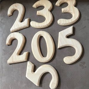 Wooden Numbers